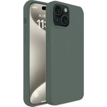 Aslanoğlu Store Newface Apple Iphone 15 Plus Kılıf First Silikon - Koyu Yeşil