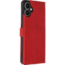 Aslanoğlu Store Newface Samsung Galaxy A06 Kılıf Trend S Plus Kapaklı Kılıf - Kırmızı