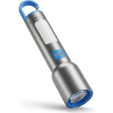Odea LED El Feneri, 3 Renk Seçeneği ile 500 Lümen Aydınlatma, Usb-C Şarj Edilebilir