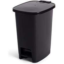 Odea Pedallı Çöp Kovası, 10 Litre Kapasite, Siyah Renk