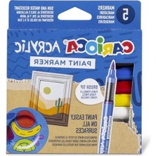 Odea Su Bazlı Fırça Uçlu 5'li Akrilik Paint Marker Seti