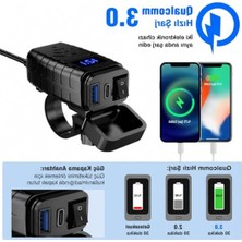 Odea 12V-24V Su Geçirmez Hızlı Şarj Cihazı, Motosiklet Aksesuarı