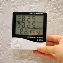 Odea Dijital Higrometre ve Termometre - Büyük Ekran, Çok Amaçlı Kullanım
