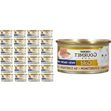 Odea Kıyılmış Hindili ve Ton Balıklı Yaş Kedi Maması, 24 x 85 gr