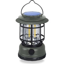 Odea Solar Şarjlı Kamp Lambası, 10W Led, Retro Tasarım
