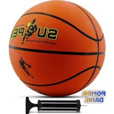 Odea Pompa Dahil Turuncu Basketbol Topu, Iç ve Dış Mekan Kullanımı Için Uygun