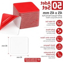Odea 45X45 mm Şeffaf Yapışkan Bant, Güçlü Yapışkanlık ve Iz Bırakmadan Çıkarılabilir