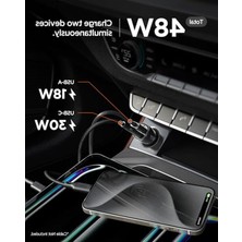 Odea 48W Usb-C Araç Içi Hızlı Şarj Adaptörü, Akım Koruma Özelliği, Çakmaklık Uyumlu