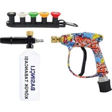 Odea Bosch Aquatak Serisi ile Uyumlu 5 Nozzle Set Bosch Basınçlı Araç Yıkama Tabancası Seti Basınçlı Yıkama Makinesi Bear