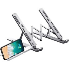 Odea Katlanabilir Alüminyum Laptop Standı - 13 Kademeli Yükseklik