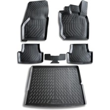 Odea Volkswagen Tiguan Için Özel Tasarım 3D Ultraflex Bagaj Havuzu Seti