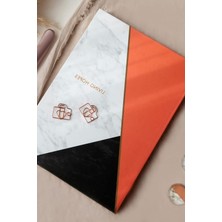 Odea Çizgili Mercan Renk Defter - 17X24 Cm, Sert Kapak