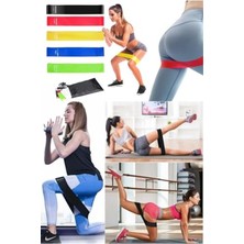 Odea 5 Farklı Dirençte Pilates Bandı Seti, Evde Spor Için Uygun