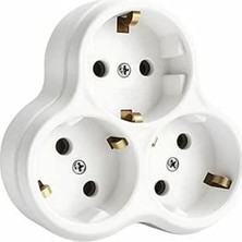 Odea 3’lü Topraklı Priz Çoklayıcı, 16A ve 250V Elektrik Değeri ile
