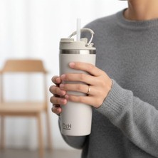 Odea Pipetli Paslanmaz Çelik Termos Kupa 660 ml 4 Renk Seçeneği