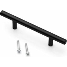 Odea Mat Siyah Paslanmaz Metal Dolap Kulpu | 128 mm