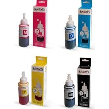 Odea 4X70 ml Mürekkep Seti - Epson Uyumlu, 4 Renk