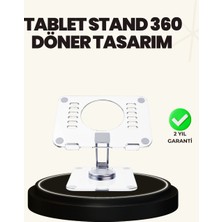 Ayarlanabilir Şeffaf Tablet Standı Kaymaz Silikon Tabanlı - Lisinya