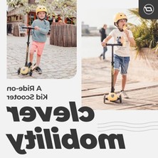 Odea LED Tekerlekli Sarı Çocuk Scooter - Eğlenceli Taşıma Aracı