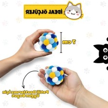 Odea Çıngıraklı Ponpon Kedi Oyuncağı, Renkli ve Interaktif