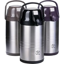 Odea 4.5 Lt Pompalı Çelik Termos - Sıcak ve Soğuk Içecekler Için