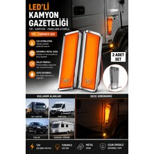 Cabbaroğlu Ticaret 12V LED Yan Markör Lambası Gazeteliği Araç Içi Dekoratif Aydınlatma Tır Panelvan Karavan Uyumlu 2'li Set