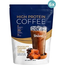 Shazel Yüksekli Proteinli Soğuk Kahve Karamelli 200G 6 x Adet