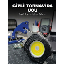 Sb Type-C Şarjlı Cob LED Çok Amaçlı Acil Durum Feneri Kamp Araç ve Günlük Kullanım - Lisinya