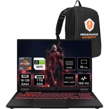 Asus Tuf Gaming A16 Amd Ryzen 7 260 Rtx 5070 8gb 115W 16GB Ram 1tb SSD 16" Wuxga (1920X1200) 165Hz Freedos FA608UP-RV180P309 Gaming Laptop + Per4 Çanta