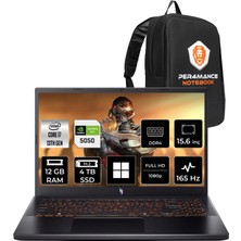 Acer Nitro V15 ANV15-52 I7 13620H Rtx 5050 8gb 75W 12GB Ram 4tb SSD 15.6" Fhd (1920X1080) 165Hz WIN11 Home NHQZ7EY005P311 Gaming Laptop + Per4 Çanta