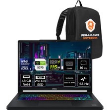 MSI Msı Crosshair 16 Max Hx Intel Core Ultra 9 290HX Plus Rtx 5070 8gb 115W 48GB Ram 256GB SSD 16" Wqxga (2560X1600) OLED 165Hz Freedos E2WGK-008TRP331 Gaming Laptop + Per4 Çanta