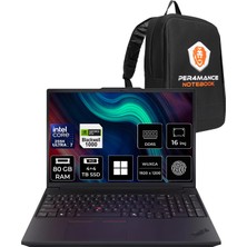 Lenovo Thinkpad P16V Gen 3 Intel Core Ultra 7 255H Rtx Pro 1000 Blackwell 8gb 80GB Ram 4tb + 4tb SSD 16" Wuxga (1920X1200) IPS 60Hz WIN11 Pro 21RS0006TXP468 Notebook + Per4 Çanta