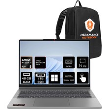 Lenovo Ideapad 5 2-In-1 14AGP11 Ryzen Aı 5 430 48GB Ram 1tb SSD 14" Touch Wuxga (1920X1200) IPS WIN11 Home 83UH004DTRP333 Dokunmatik Taşınabilir Bilgisayar + Per4 Çanta