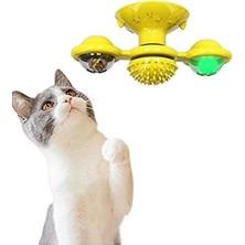 Odea Vantuzlu Interaktif Kedi Oyuncağı - Dönen Fırıldak Tasarım