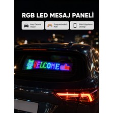 Rgb LED Panel – Mobil Uyumlu, Yazı ve Gıf Destekli, USB Bağlantılı Dekoratif Ekran - Lisinya