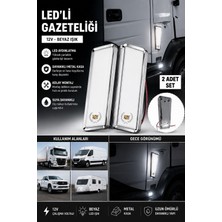 Cabbaroğlu Ticaret 12V LED Yan Markör Lambası Gazeteliği Araç Içi Dekoratif Aydınlatma Tır Panelvan Karavan Uyumlu 2'li Set