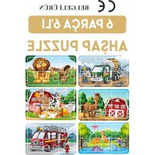 Odea 6 Parça Puzzle Seti, 6 Adet Farklı Şekilde Eğlenceli Oyun Deneyimi