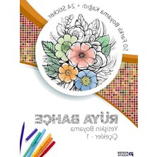 Odea Rüya Bahçe Yetişkin Boyama Kitabı, Çiçekler Mandala Boyama Kitabı, Boyama Defteri, Boyama Sayfaları, Yetişkinler Için Boyama Seti, Yetişkinler Için Boyama Kitabı