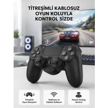 Ps4 Kablosuz Oyun Kolu V2 – Bluetooth Bağlantılı, Titreşimli, Pc ve Mobil Uyumlu - Lisinya