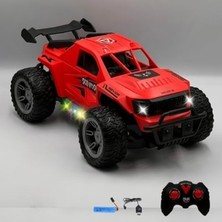 Odea Uzaktan Kumandalı Off-Road Araba, Kırmızı Renk ve Işıklı Fonksiyonu ile Eğlenceli