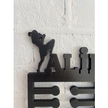 14 Design Kişiye Özel Muay Thai Kadın - Erkek Figür Madalya Askısı - 10 mm Kalınlıkta Mdf – Sporcu Askılığı