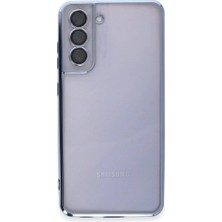 Magicool Samsung Galaxy S21 Fe Kılıf Razer Lensli Silikon - Açık Mavi