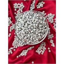 Odea Karışık Yassı Renk Harf Boncuk Seti, 350-375 Adet