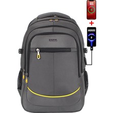Case Club Büyük Boy Seyahat Günlük Sırt Çantası 60 Litre 17,3 Inç Su Dayanıklı Kumaş Dada 09
