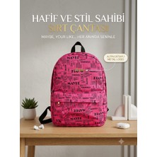 Lisinya Okul Çantası Üç Gözlü Pembe Günlük Sırt