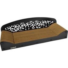 Odea Çift Katlı 68X25X20 cm Kedi Tırmalama Koltuğu, Siyah Desenli