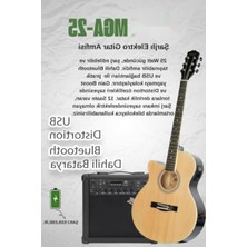 Odea Profesyonel Elektro Akustik Gitar Seti: Amfi, Gigbag ve Aksesuarlar