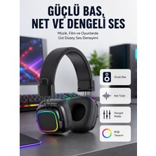 Yüksek Ses Kaliteli Kablosuz Kulak Üstü Kulaklık – Bt 5.3 - Lisinya