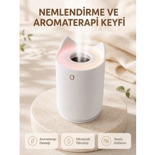 Aroma Difüzör Hava Nemlendirici Sessiz Çalışma LED Gece Lambası - Lisinya