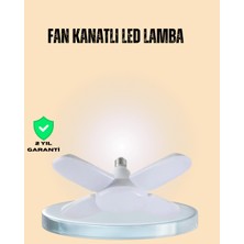 Yüksek Işık Güçlü LED Ampül 4 Kollu Katlanır Pervane Tasarım - Lisinya